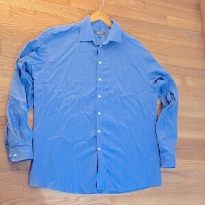 ✅ KENNETH COLE “Reaction” Long Sleeve Button Up Designer Dress Shirt XL 17 36-37